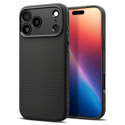 Spigen Liquid Air iPhone 17 Pro Max hoesje zwart