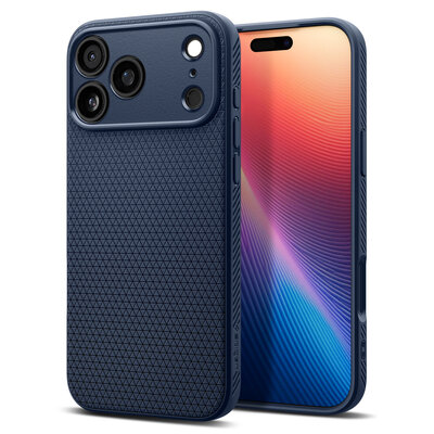 Spigen Liquid Air iPhone 17 Pro Max hoesje blauw
