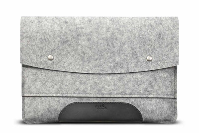 Pack Smooch Hampshire MacBook Pro 14 inch sleeve Lichtgrijs / Zwart