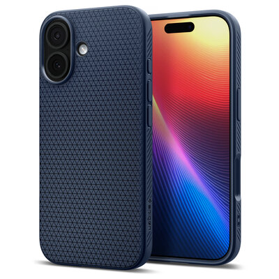 Spigen Liquid Air iPhone 17 hoesje blauw