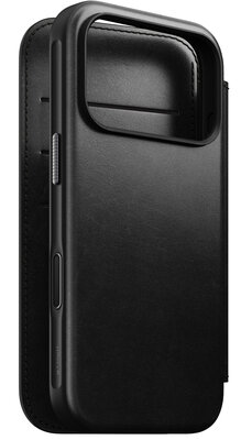 Nomad Modern Leather Folio Horween iPhone 17 Pro hoesje zwart