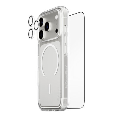 PanzerGlass Combat 3 in 1 bundel iPhone 17 Pro hoesje screen en camera protector