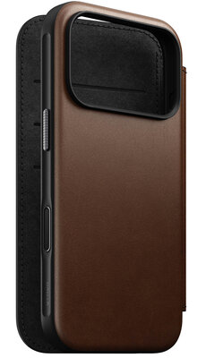 Nomad Modern Leather Folio iPhone 17 Pro Max hoesje bruin