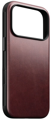 Nomad Modern Horween Leather iPhone 17 Pro Max hoesje burgundy