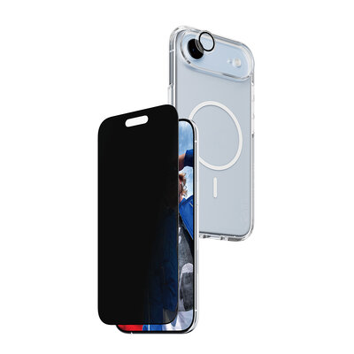 PanzerGlass Privacy 3 in 1 bundel iPhone 17 Air hoesje screen en camera protector