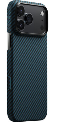 Pitaka Ultra Slim MagSafe iPhone 17 Pro Max hoesje blauw