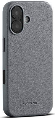 Woolnut leren MagSafe iPhone 17 hoesje grijs