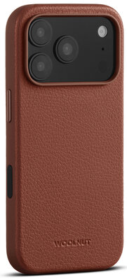 Woolnut leren MagSafe iPhone 17 Pro hoesje cognac