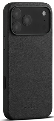 Woolnut leren MagSafe iPhone 17 Pro Max hoesje zwart