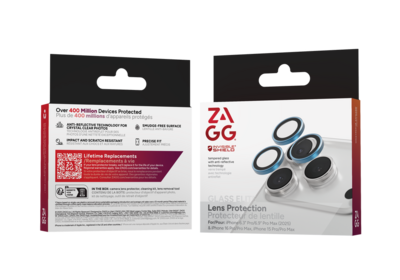 ZAGG InvisibleShield iPhone 17 Pro / iPhone 17 Pro Max camera protector blauw