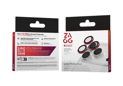 ZAGG InvisibleShield iPhone 17 Pro / iPhone 17 Pro Max camera protector roze