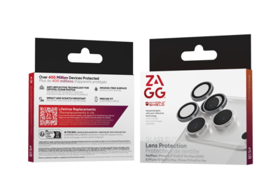 ZAGG InvisibleShield iPhone 17 Pro / iPhone 17 Pro Max camera protector zilver