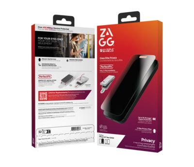 ZAGG InvisibleShield Glass Elite Privacy iPhone 17 Air screenprotector
