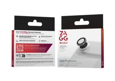 ZAGG InvisibleShield iPhone 17 Air camera protector zilver