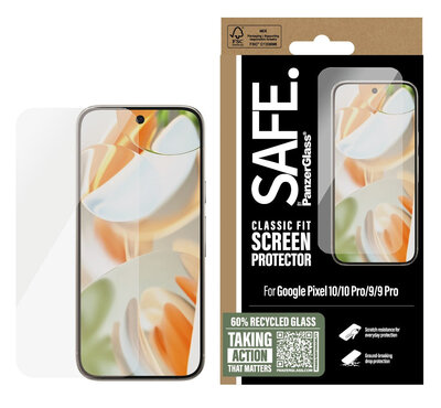 PanzerGlass SAFE Google Pixel 10 / Pixel 10 Pro Ultra Wide Fit glazen screenprotector