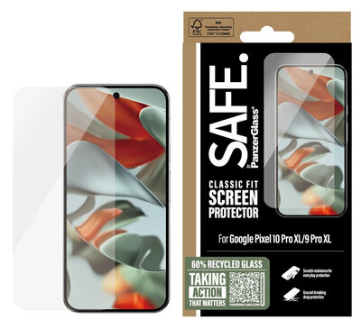 PanzerGlass SAFE Google Pixel 10 Pro XL Ultra Wide Fit glazen screenprotector