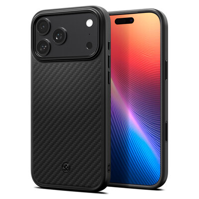 Spigen Enzo Aramid T iPhone 17 Pro Max hoesje zwart