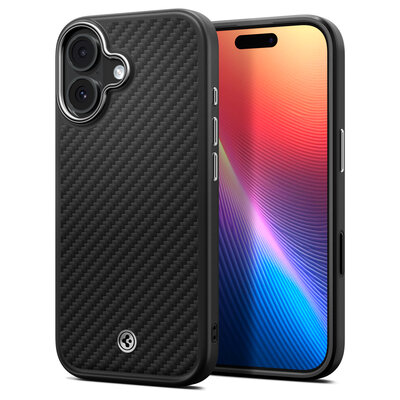 Spigen Enzo Aramid T iPhone 17 hoesje zwart