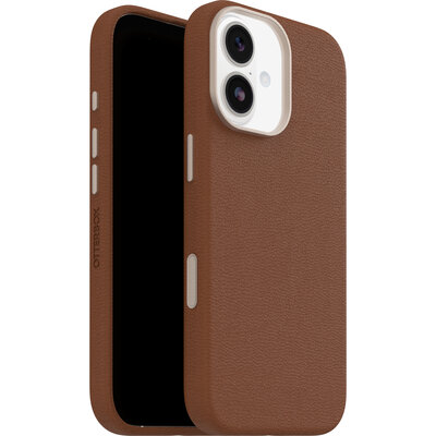 OtterBox Symmetry Leather MagSafe iPhone 17 hoesje bruin