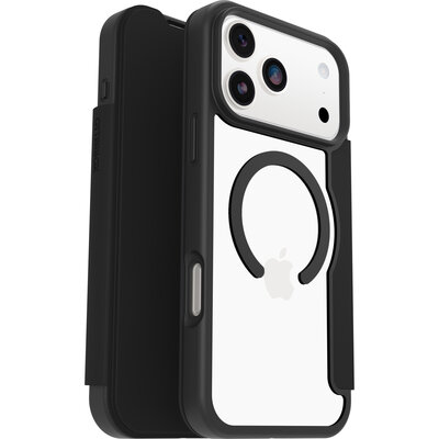 OtterBox React Folio MagSafe iPhone 17 Pro Max hoesje zwart