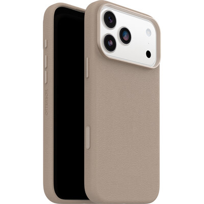 OtterBox Symmetry Leather iPhone 17 Pro Max hoesje grijs