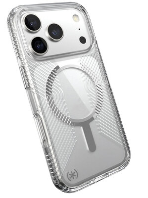 Speck Presidio Perfect Clear Clicklock iPhone 17 Pro hoesje transparant