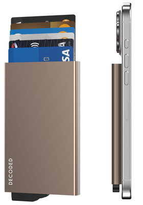 Decoded MagSafe cardholder kaarthouder desert gold