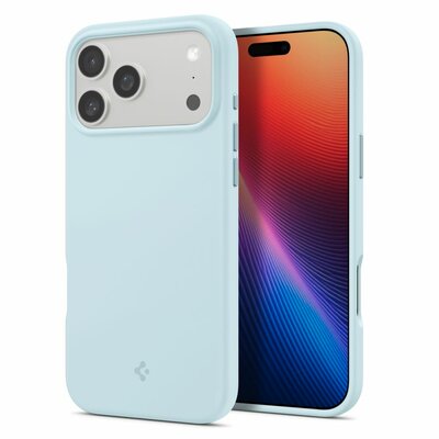 Spigen Silicone Fit MagSafe iPhone 17 Pro hoesje blauw
