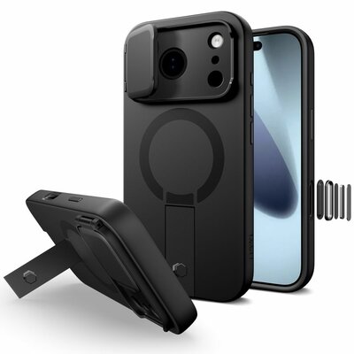 TechProtection Kevlar MagSafe iPhone 17 Pro Max hoesje zwart