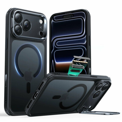 ESR Classic Hybrid Stand CC iPhone 17 Pro Max hoesje zwart