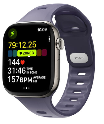 Nomad Tempo FKM Apple Watch 46 /&nbsp;45 mm bandje paars