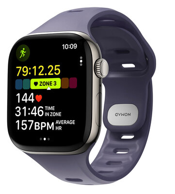 Nomad Tempo FKM Apple Watch 42 / 41 mm bandje paars