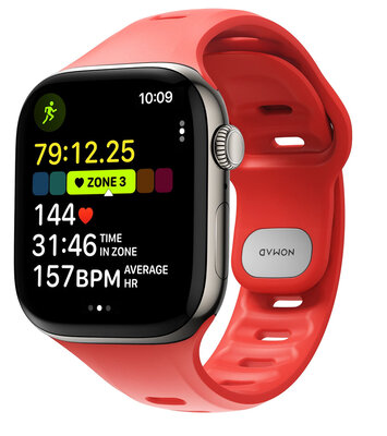 Nomad Tempo FKM Apple Watch 42 / 41 mm bandje crush