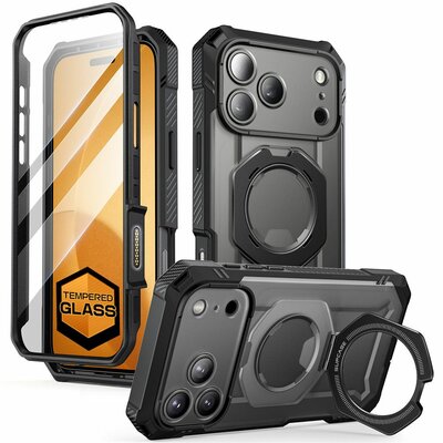 Supcase UB Grip Pro MagSafe iPhone 17 Pro Max hoesje zwart
