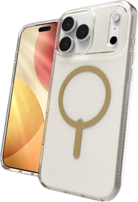 ZAGG Milan Snap iPhone 17 Pro hoesje glitter goud