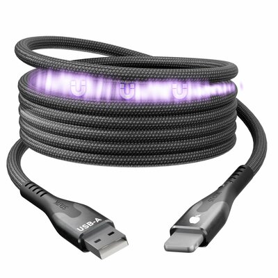 Statik MagStack USB-A naar MFI Lightning kabel 200 cm
