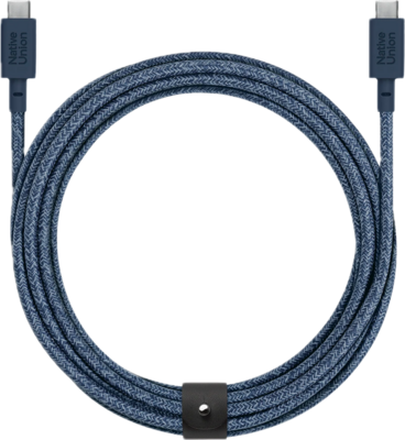 Native Union Belt XL USB-C naar USB-C 3 meter kabel blauw