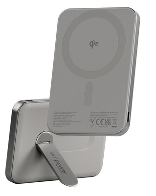 PanzerGlass empower MagSafe Powerbank met stand 5000 mAh titanium