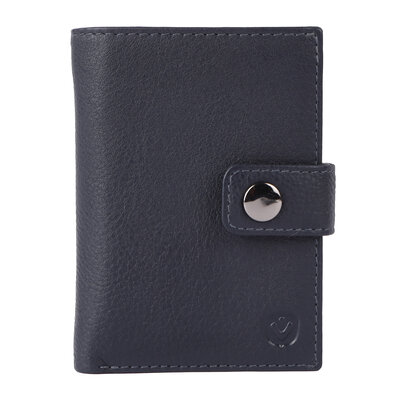Valenta leren Luxe Card Wallet met MagSafe navy