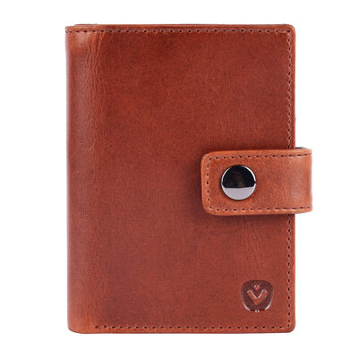 Valenta leren Luxe Card Wallet met MagSafe cognac