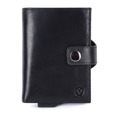 Valenta leren Luxe Card Wallet pasjeshouder zwart