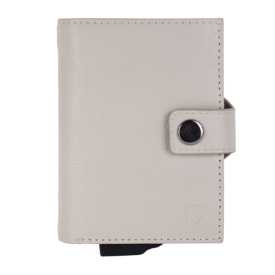 Valenta leren Luxe Card Wallet pasjeshouder creme