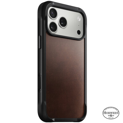 Nomad Rugged Horween Leather iPhone 17 Pro Max hoesje bruin