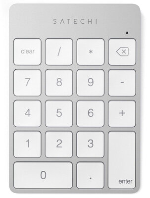 Satechi Slim Aluminum Bluetooth Keypad met USB-C zilver