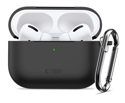 TechProtection Silicone AirPods Pro 3 hoesje zwart