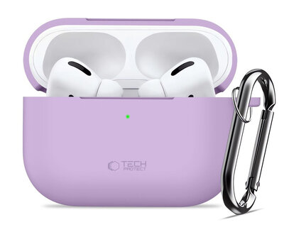 TechProtection Silicone AirPods Pro 3 hoesje lavender