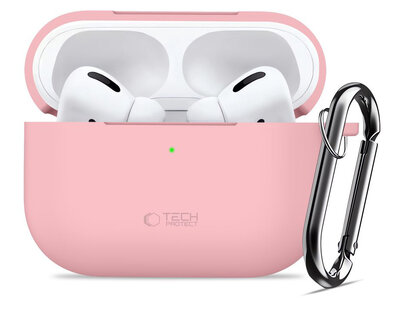 TechProtection Silicone AirPods Pro 3 hoesje roze