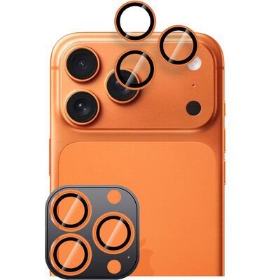 TechProtection iPhone 17 Pro / iPhone 17 Pro Max camera ring beschermer oranje