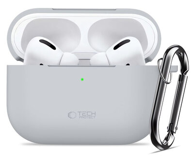 TechProtection Silicone AirPods Pro 3 hoesje grijs