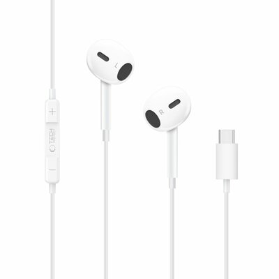 TechProtection UltraBoost USB-C oordopjes met microfoon wit